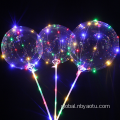 Birthday Foil Balloons led colorful light transparent bobo stars balloon Manufactory